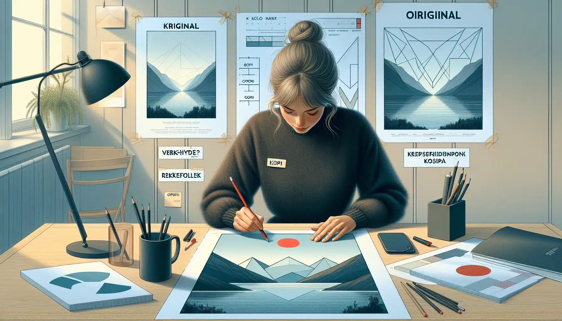 Kreativitet og kopiering: hvor g&aring;r grensen for originalitet? &ndash; illustrasjon 2