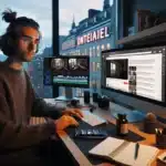 Norwegian content creator hesitates before reusing youtube instagram and tiktok clips on screen